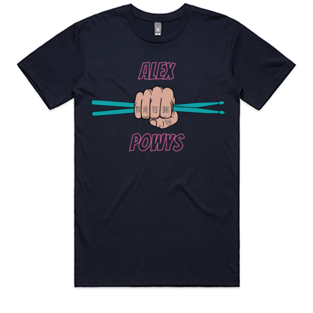 Alex Powys Drums Logo Tee