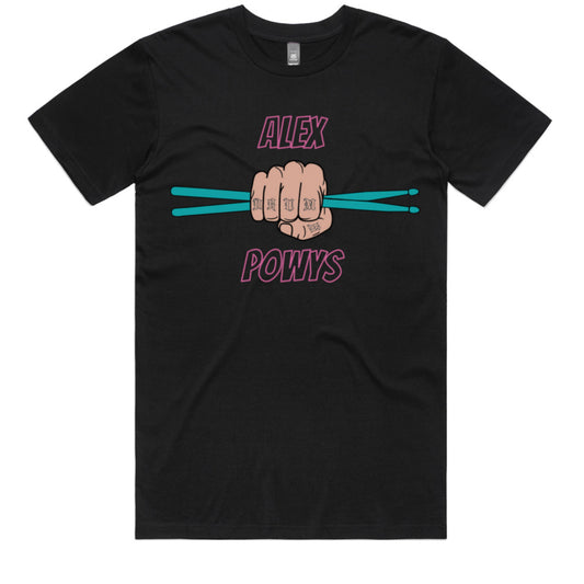 Alex Powys Drums Logo Tee